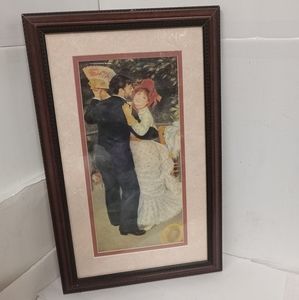 Pierre-Aguste Renior Custom Framed Matted DANCE IN THE COUNTRY Sign Litho 16"×10